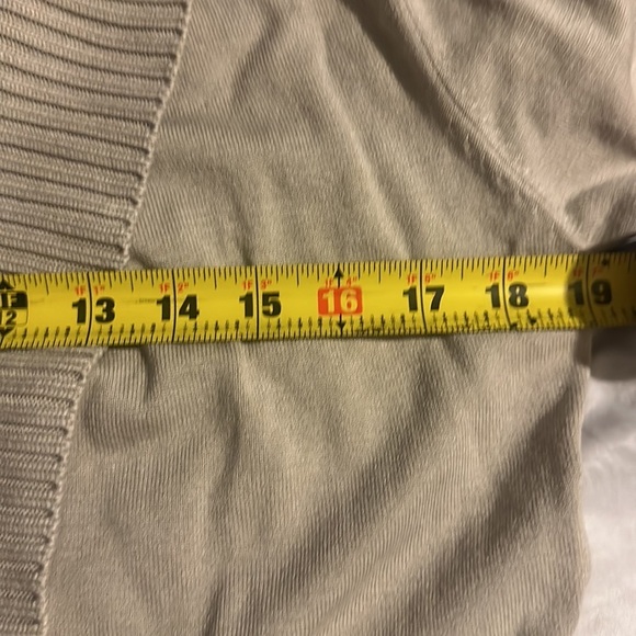 NWOT Kut From The Kloth Amabelle Open Front Cardigan Sweater Ribbed Tan - Picture 7 of 9